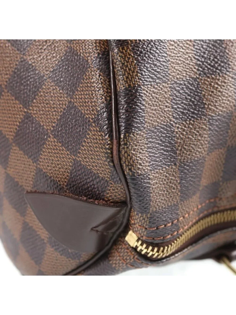 Louis Vuitton Speedy 30 Damier Mini Boston Handbag Brown